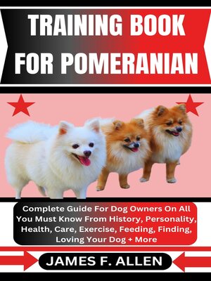 cover image of TRAINING BOOK FOR POMERANIAN